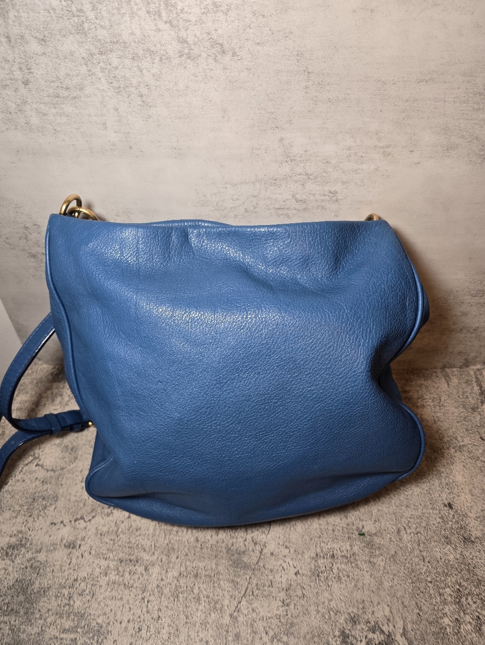 Marc by Marc Jacobs Hobo Leather Bag Crossbody Shoulder Teal Blue - Picture 4 of 11